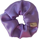 Ellastiek Luxe Scrunchie Lila Satijn – Scrunchies - Haarelastiekjes - Haar Accessoires Vrouwen - Wokkels – Luxe Kwaliteit - Haar Accessoires Meisje  - Haar Accessoire - Haarwokkel - Oversized