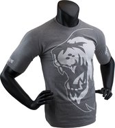 Super Pro T-Shirt Lion Logo Grijs/Wit Large