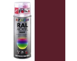 Motip Dupli-Color Spuitbus Acryl Hoogglans - RAL 3005 Wijnrood