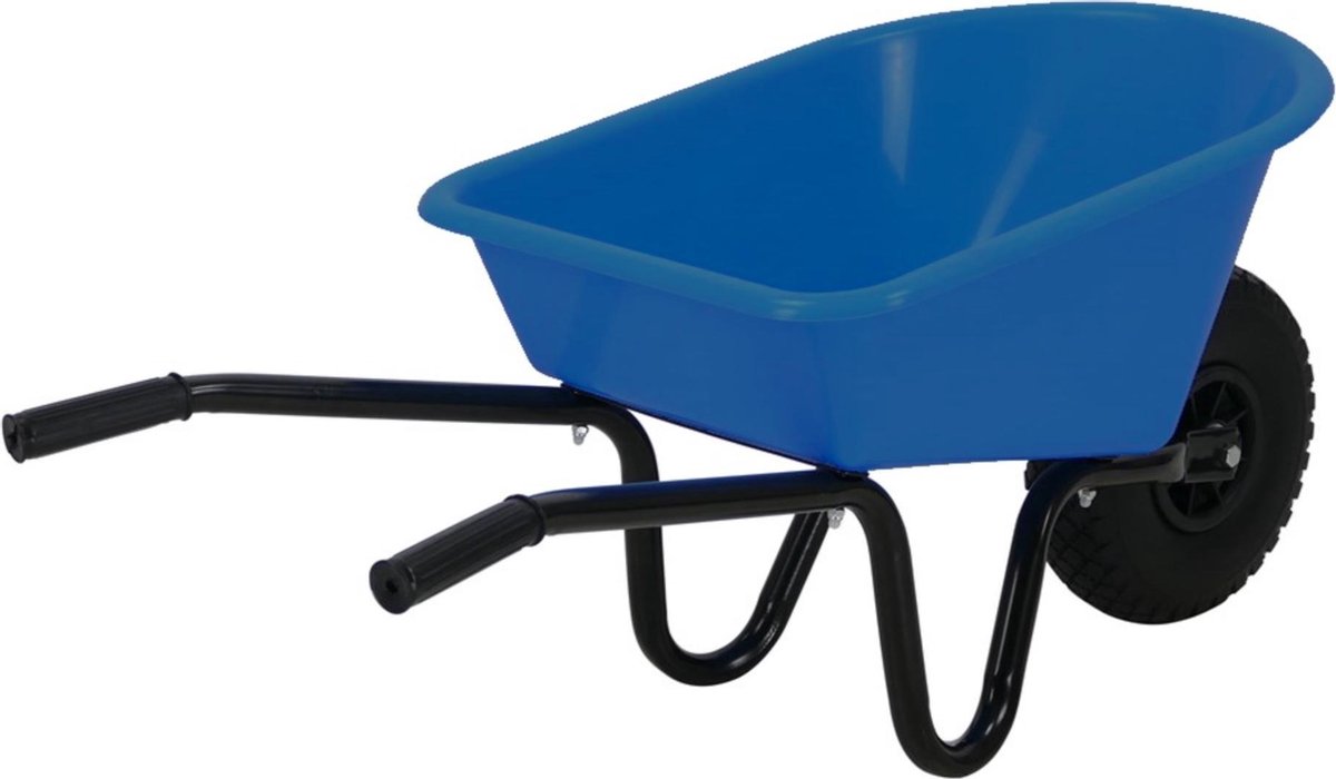 MM Eurotool Kinderkruiwagen Metaal met Kunststof Bak - Blauw — afbeelding 5