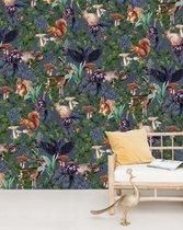 Dieren Behang - Oh Deer  Mural - Behangpapier Slaapkamer - 200cm x 280cm - Mat Vliesbehang - Creative Lab Amsterdam