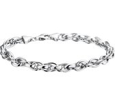 Glams Armband 6,5 mm 20 cm - Zilver