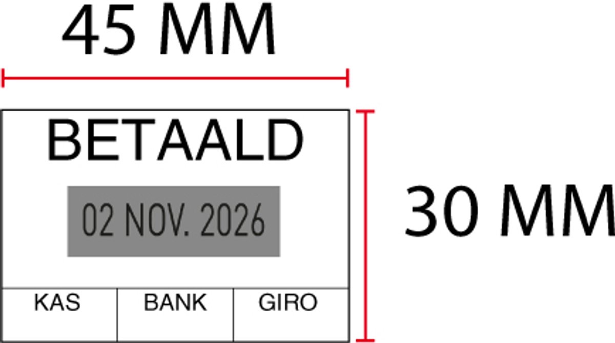 Stempelplaatje Colop 3360