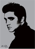 Pyramid Elvis Presley Metallic Kunstdruk 60x80cm Poster - 60x80cm