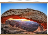 Schoolplaat – Canyonlands National Park -  Utah - 120x80cm Foto op Textielposter (Wanddecoratie op Schoolplaat)