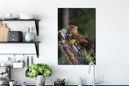 Peintures sur Toile Martre - Arbre - Forêt - 40x60 cm - Décoration murale