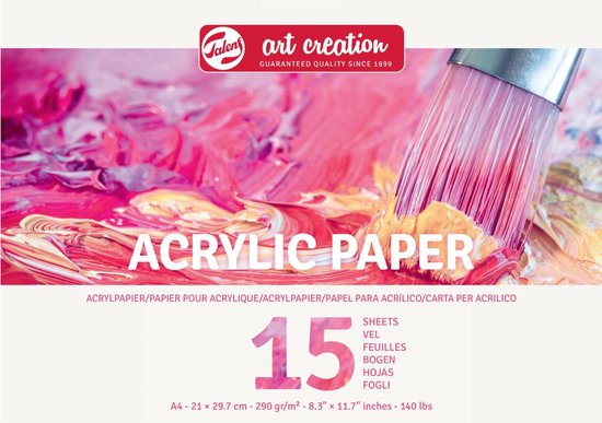 Talens Art Creation Acrylpapier A4 290 g 15 Vellen  - FSC mix - Talens Art Creation