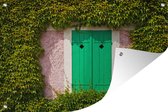 Portes pliantes sur le côté de la ferme du jardin de Monet en France Affiche de jardin 120x80 cm - Toile de jardin / Toile d'extérieur / Peintures d'extérieur (décoration de jardin)