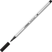 STABILO Pen 68 Brush - Premium Brush Viltstift - Met Flexibele Penseelpunt - Zwart - per stuk