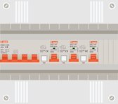 3 fase groepenkast met 3 aardlekautomaten