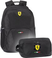 Ferrari Rugzak Set Zwart - Rugzak en Etui - Polyester