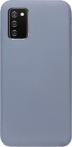 - ADEL Premium Siliconen Back Cover Softcase Hoesje Geschikt voor Samsung Galaxy A02s - Lavendel