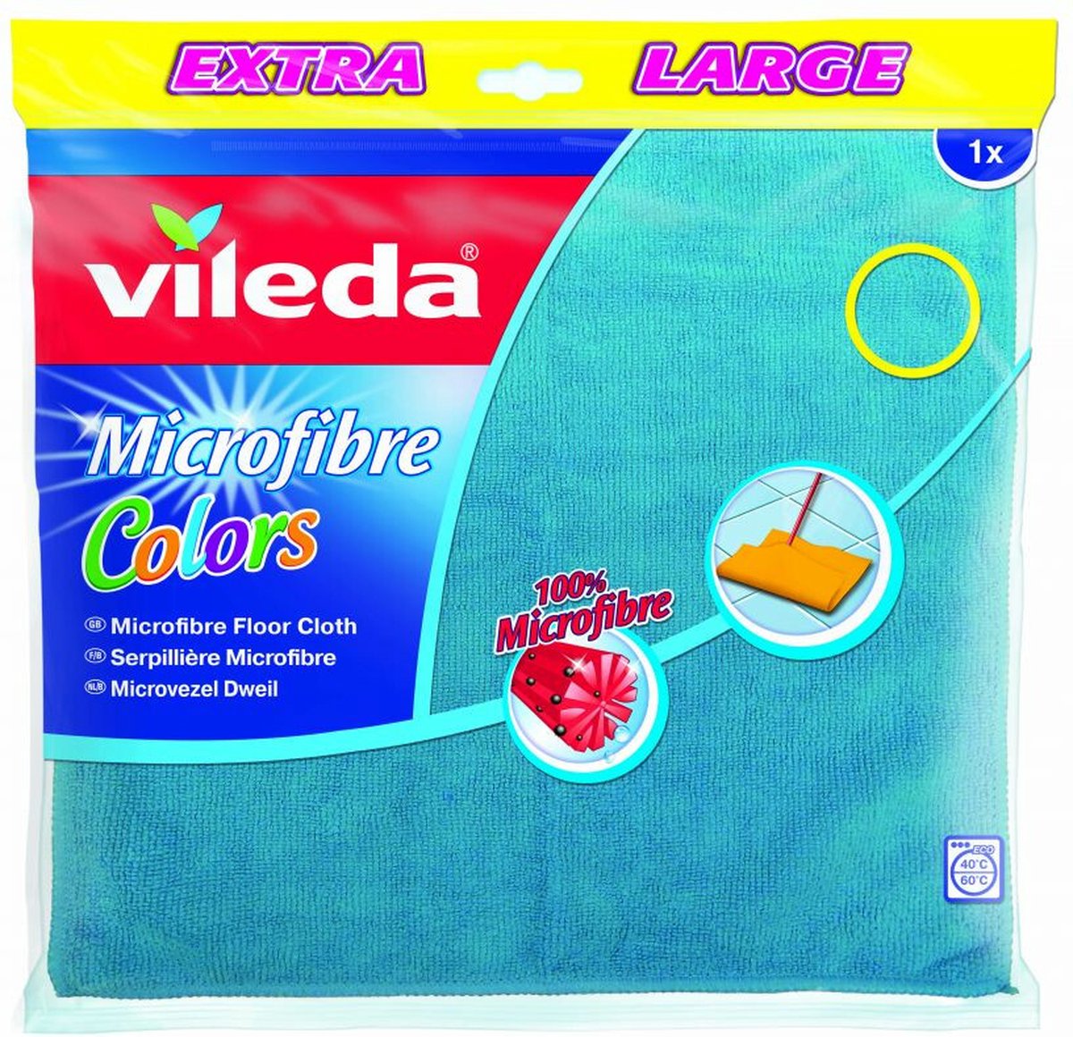 Vileda Microvezeldweil Colors - 12 x - Voordeelverpakking