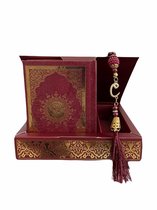 Karton Luxe box met Koran en tesbih Rood