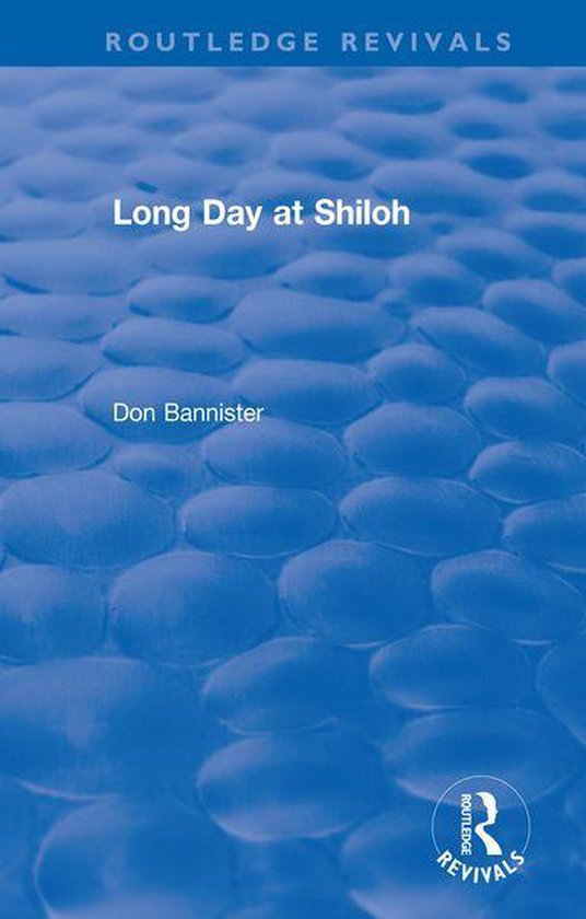 Routledge Revivals - Long Day at Shiloh - cover