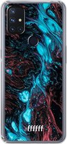 6F hoesje - geschikt voor OnePlus Nord N10 5G -  Transparant TPU Case - River Fluid #ffffff