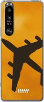 6F hoesje - geschikt voor Sony Xperia 1 III -  Transparant TPU Case - Aeroplane #ffffff