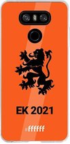 6F hoesje - geschikt voor LG G6 -  Transparant TPU Case - Nederlands Elftal - EK 2021 #ffffff