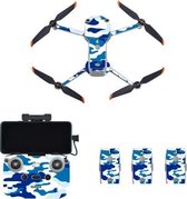 STARTRC-drone + afstandsbediening + batterijbeschermende PVC-sticker voor DJI Air 2S (camouflageblauw)