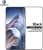 Voor Geschikt voor Xiaomi Mi 11 Ultra PINWUYO 9H 3D Hot Bending Tempered Glass Film (Zwart)