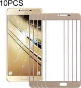 10 PCS voorscherm buitenste glazen lens voor Samsung Galaxy C5 (goud)