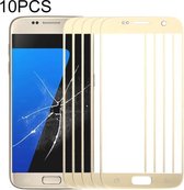 10 PCS Front Screen Outer Glass Lens voor Samsung Galaxy S7 / G930 (goud)