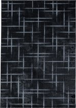 Modern laagpolig vloerkleed Costa - zwart 3521 - 160x230 cm