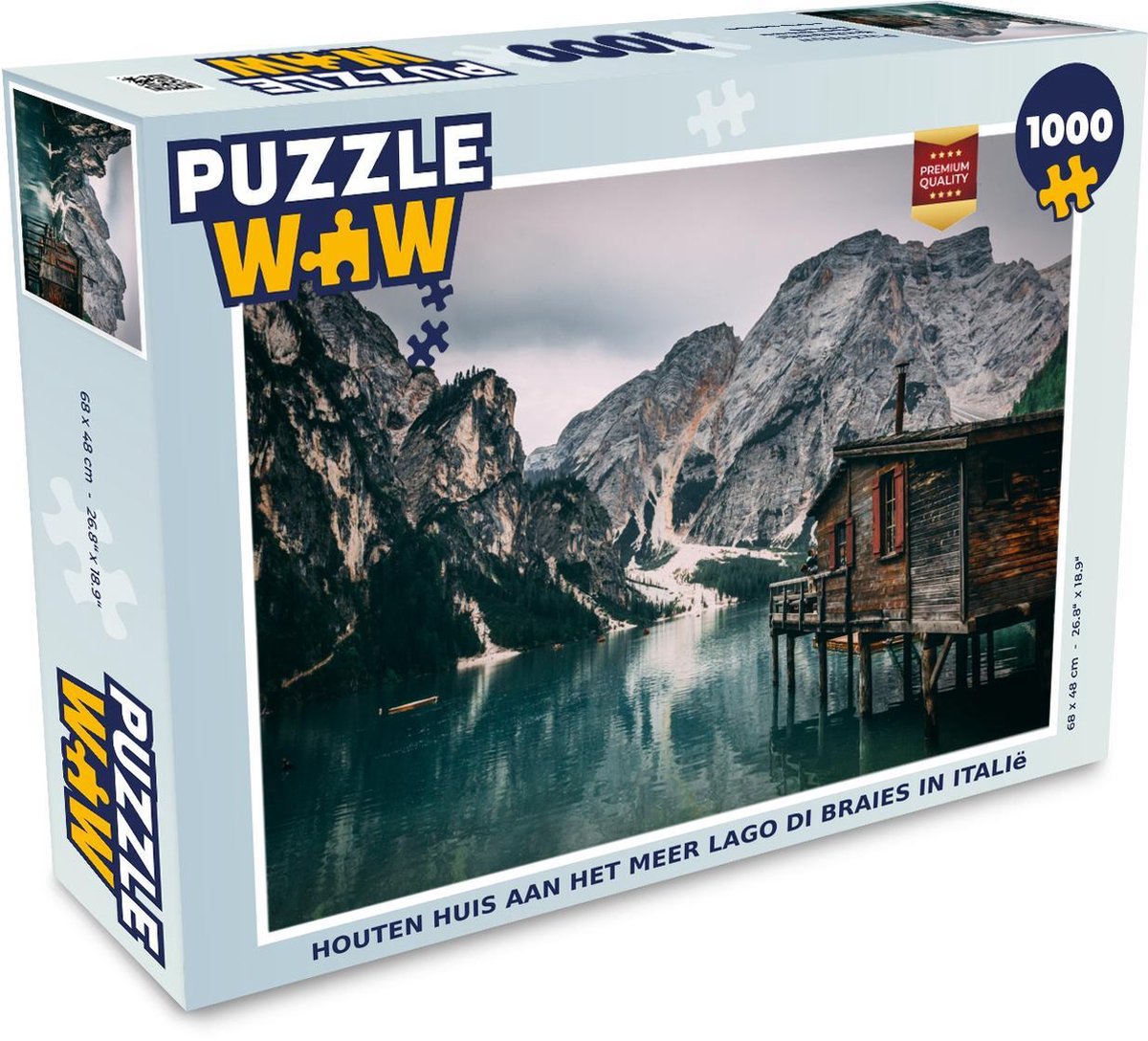 Puzzle Nathan 500 Pezzi: Le Barche Del Lago Di Braies, Italia, 49x36 Cm, Per Adulti E Ragazzi Dai 12 Anni - 4