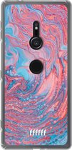 6F hoesje - geschikt voor Sony Xperia XZ2 -  Transparant TPU Case - Corundum Pool #ffffff