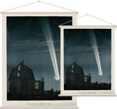 The Great Comet of 1881, Étienne Léopold Trouvelot - Foto op Textielposter - 45 x 60 cm