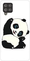 ADEL Siliconen Back Cover Softcase Hoesje Geschikt Voor Samsung Galaxy A12/ M12 - Panda