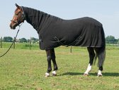 Harry's Horse Fleecedeken Deluxe met hals 195cm Zwart