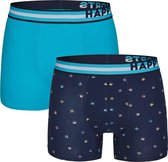 Happy Shorts 2-Pack Boxershorts Heren Engels Drop - Maat  L