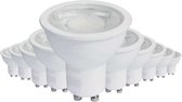 Ledlamp G U10 8W 220V PAR16 COB (10 stuks) - Warm wit licht - Overig - Wit - Pack de 10 - Wit Chaud 2300k - 3500k - SILUMEN