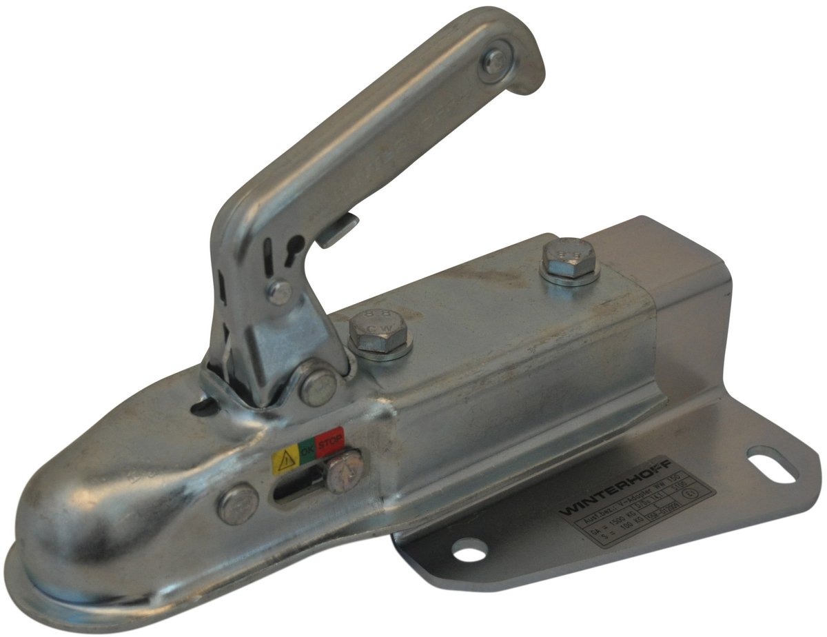 Winterhoff WW150VF - koker 60 mm - 1500 kg - ongeremd - V-dissel