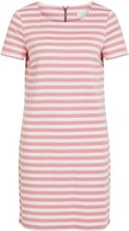 Vila Jurk Vitinny New S/s Dress - Noos 14032604 Wild Rose/snow White Dames Maat - XS