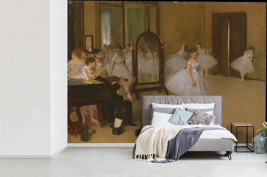 Foto: Behang fotobehang the dancing class schilderij van edgar degas breedte 415 cm x hoogte 300 cm
