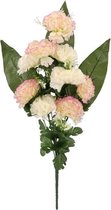 Gerimport Kunstboeket Pioenroos 53 X 9 Cm Beige/roze