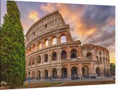 Flavisch Amfitheater bekend als Colosseum in Rome - Foto op Canvas - 90 x 60 cm