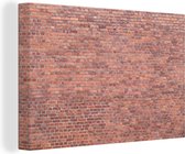 Image d'une grande toile murale de brique 180x120 cm - Tirage photo sur toile (Décoration murale salon / chambre) XXL / Groot format!