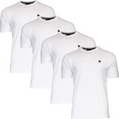 Donnay T-shirt - 4 Pack - Sportshirt - Heren - Maat XXL - Wit