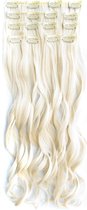 Clip in hair extensions 7 set wavy blond - 60#