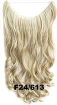 Wire hair extensions wavy blond - F24/613