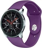 Samsung Galaxy Watch sport band 45mm / 46mm - paars + glazen screen protector