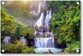 Thi lo su (tee lor su) - de grootste waterval in Thailand - Tuinposter 120x80 - Wanddecoratie - Landschap