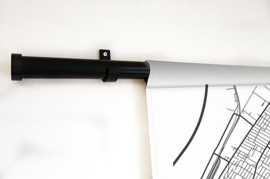 Wandkleed - Wanddoek - Kaart - New York - Minimalisme - 90x120 cm - Wandtapijt