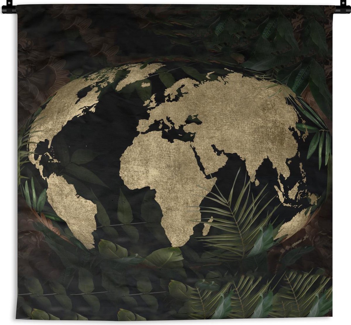 Tableau bois carte du monde rustique | Leroy Merlin