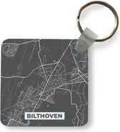Sleutelhanger - Uitdeelcadeautjes - Stadskaart - Bilthoven - Grijs - Blauw - Plastic
