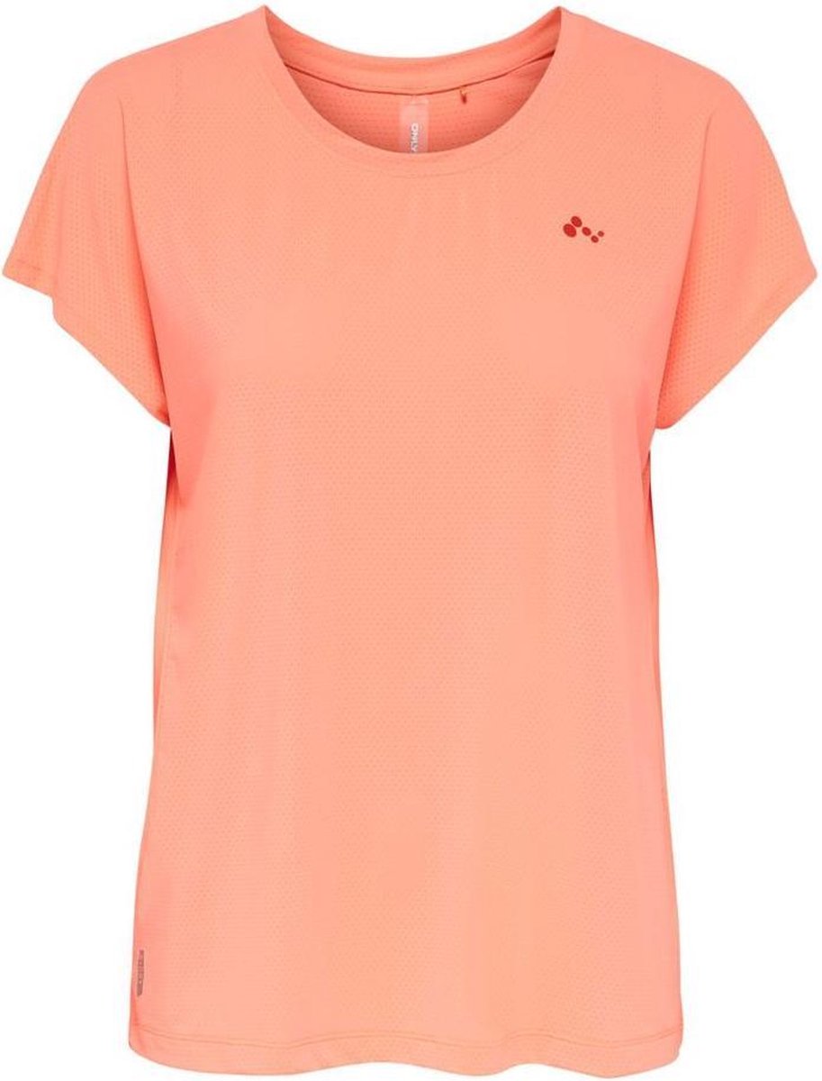 Only Fontanne SS Loose Train dames sportshirt oranje