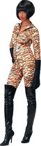 Carnival Toys Catsuit Tijger Dames Lycra Oranje/wit Maat M